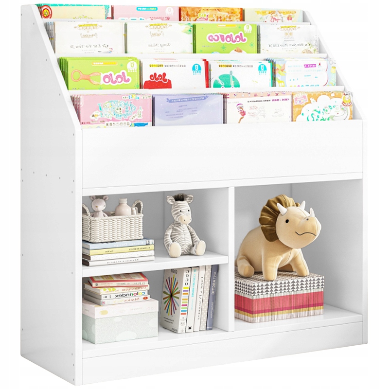 Scaffale Verticale per Bambini – Libreria e Mobile Porta Giocattoli